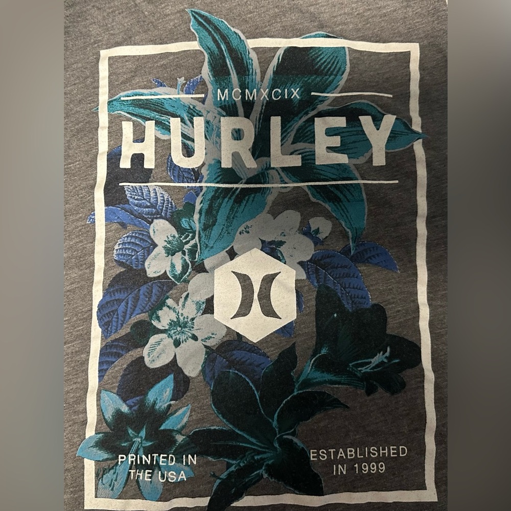 Hurley x Nike Dri-FIT Floral Graphic Tank Top Gray Women’s XS.